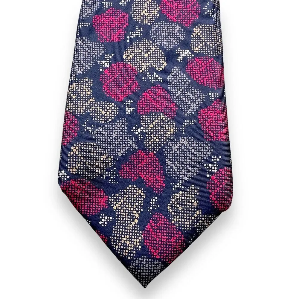 Enrico Coveri Mens Vintage Silk Dress Tie Made in Italy Abstract Floral 59